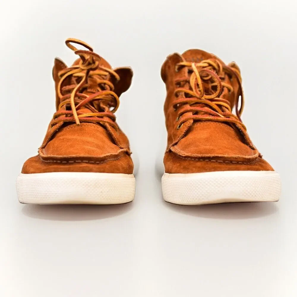 Polo Ralph Lauren Tedd Chukka Boots Leather Mens 10.5 Brown Casual Hi Lace Shoe